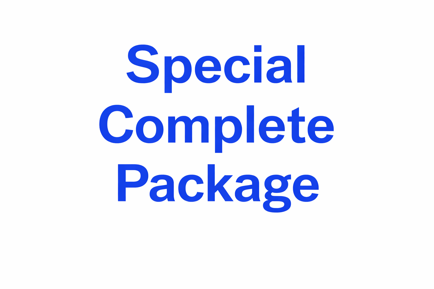 Special Complete Wellness Package